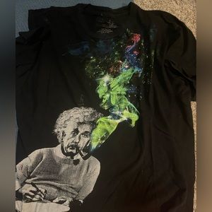 Albert Einstein Shirt Mens L